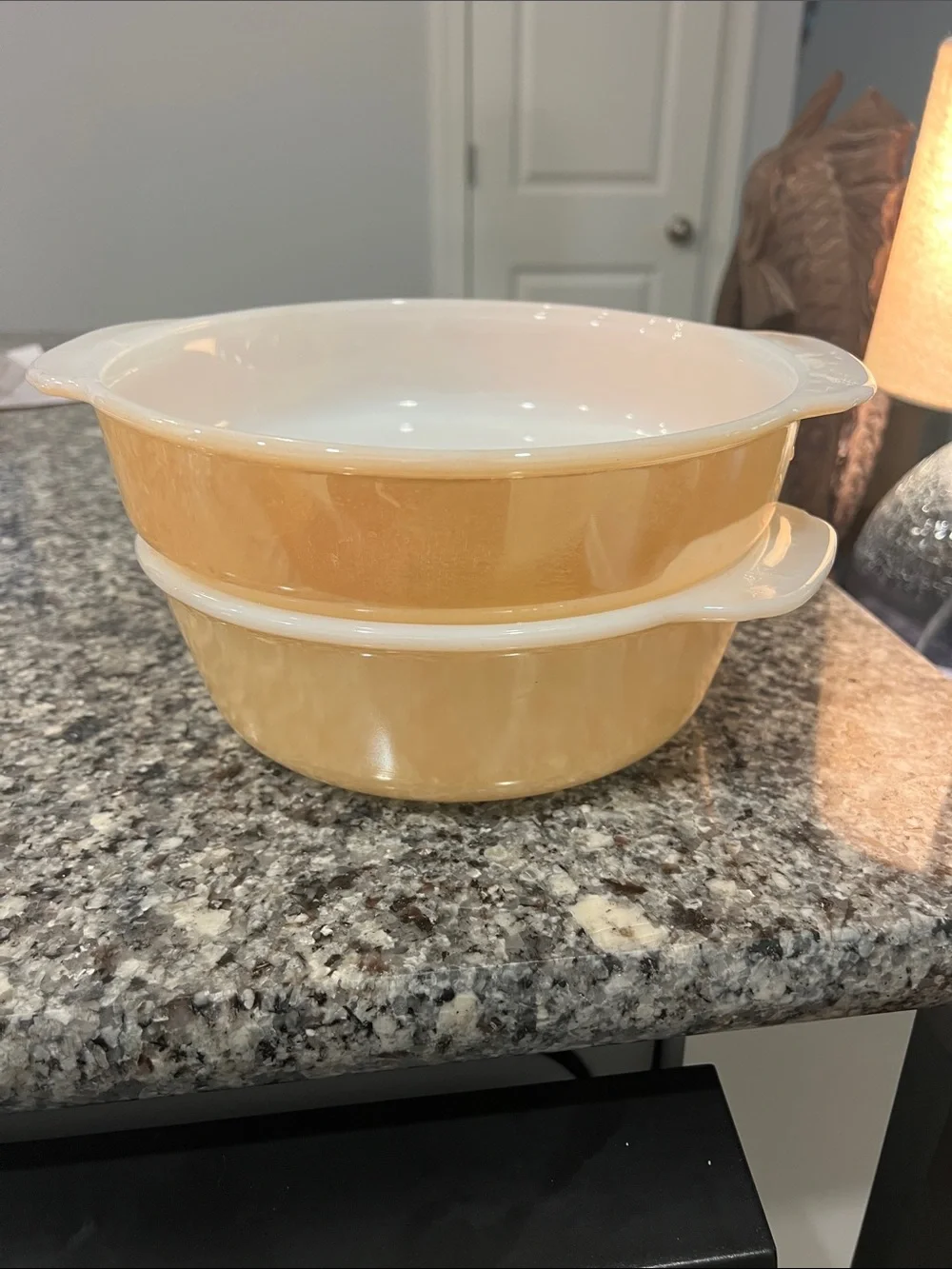 Vintage Fire King bowls- Home Bath